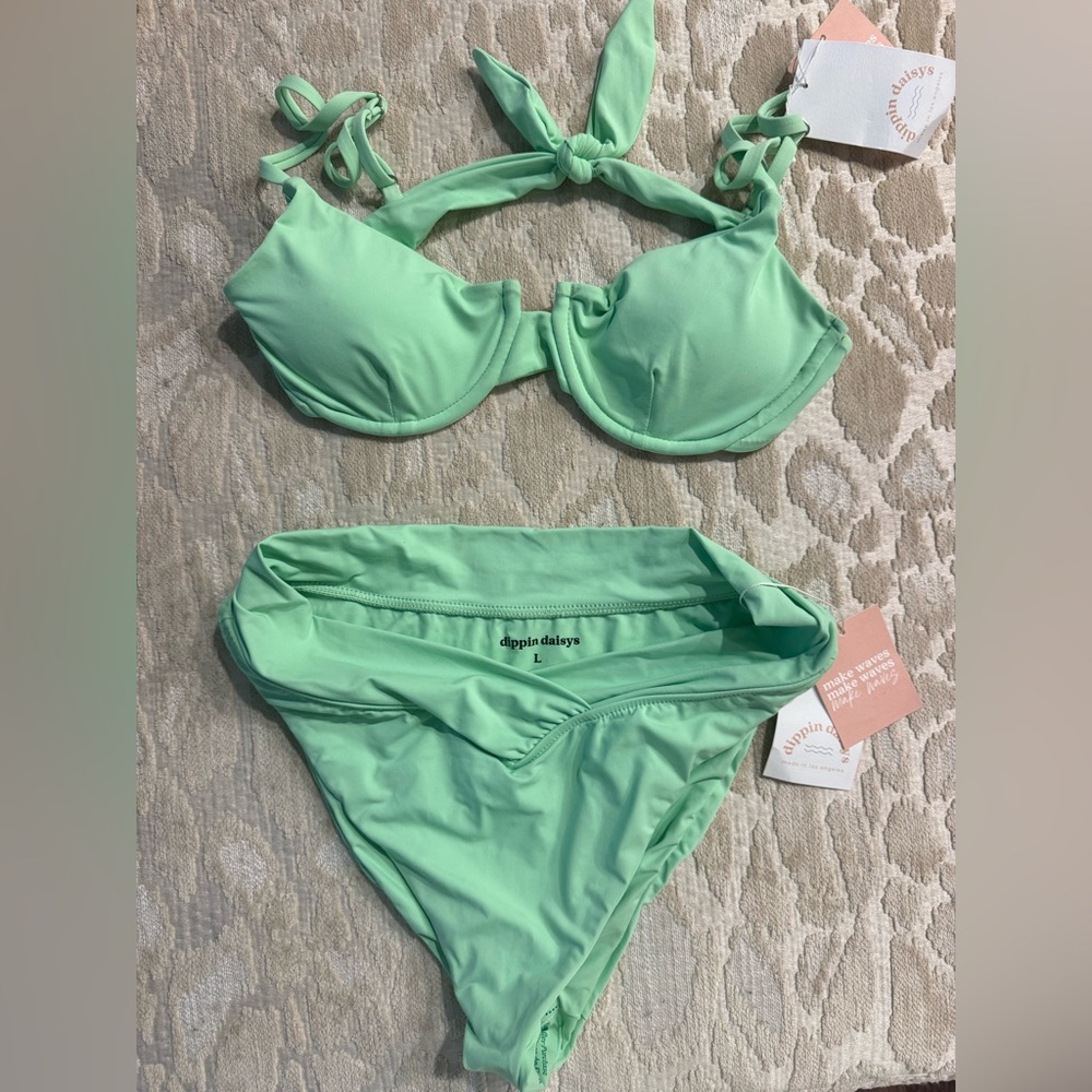 NWT!! Dippin' Daisy's Mint Green Bikini
